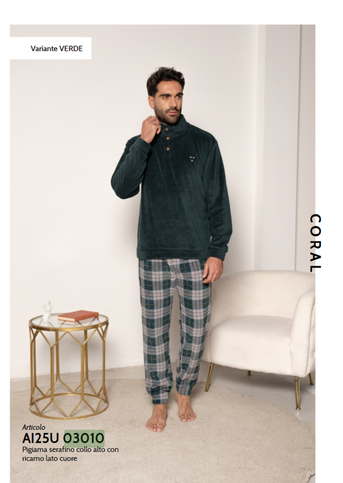 PIGIAMA SERAFINO UOMO M/L 25U03010 Tellini S.r.l. Ingrosso Abbigliamento