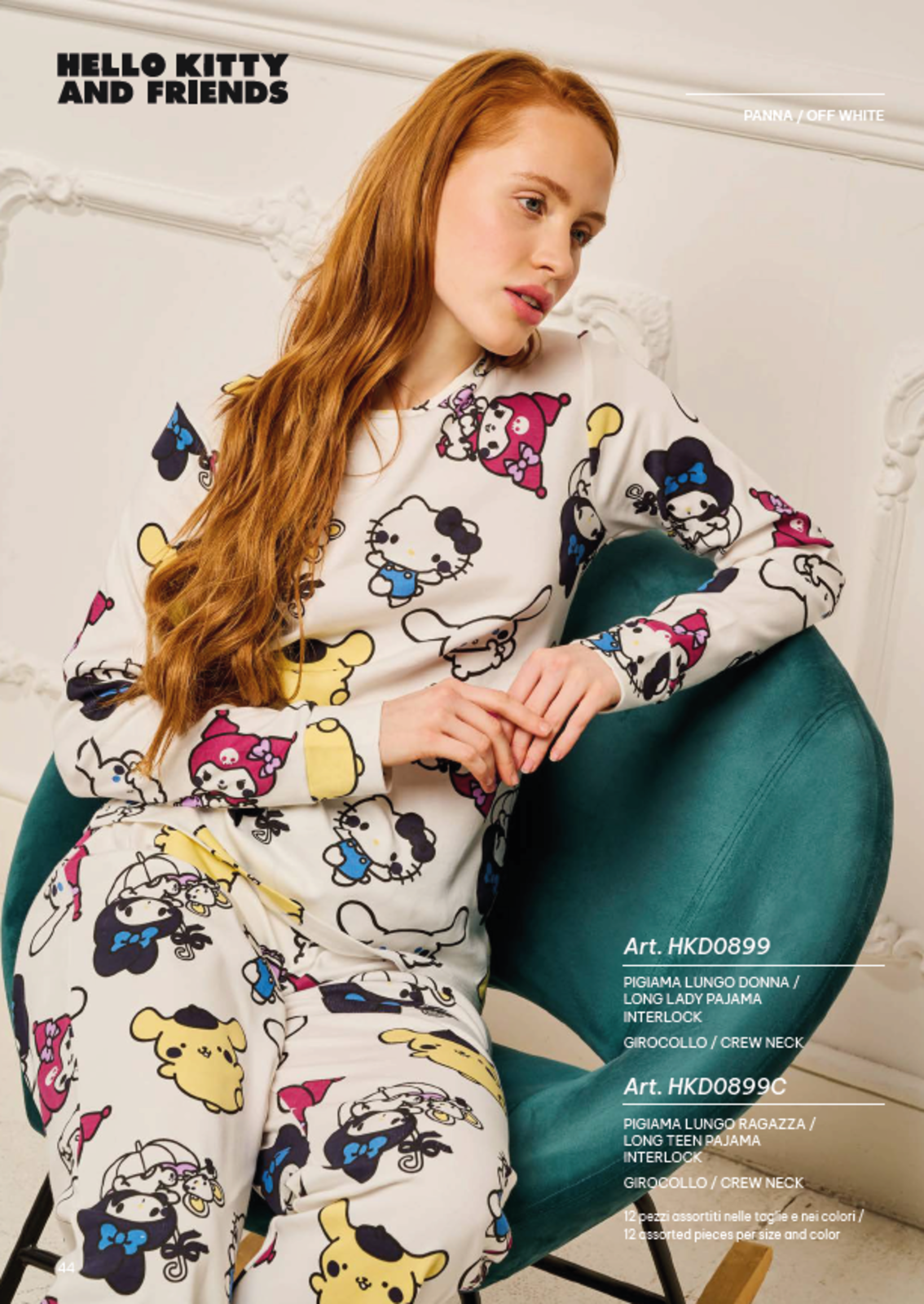 PIGIAMA DONNA M/L HKD0899 Tellini S.R.L. Velkoobchodní oblečení