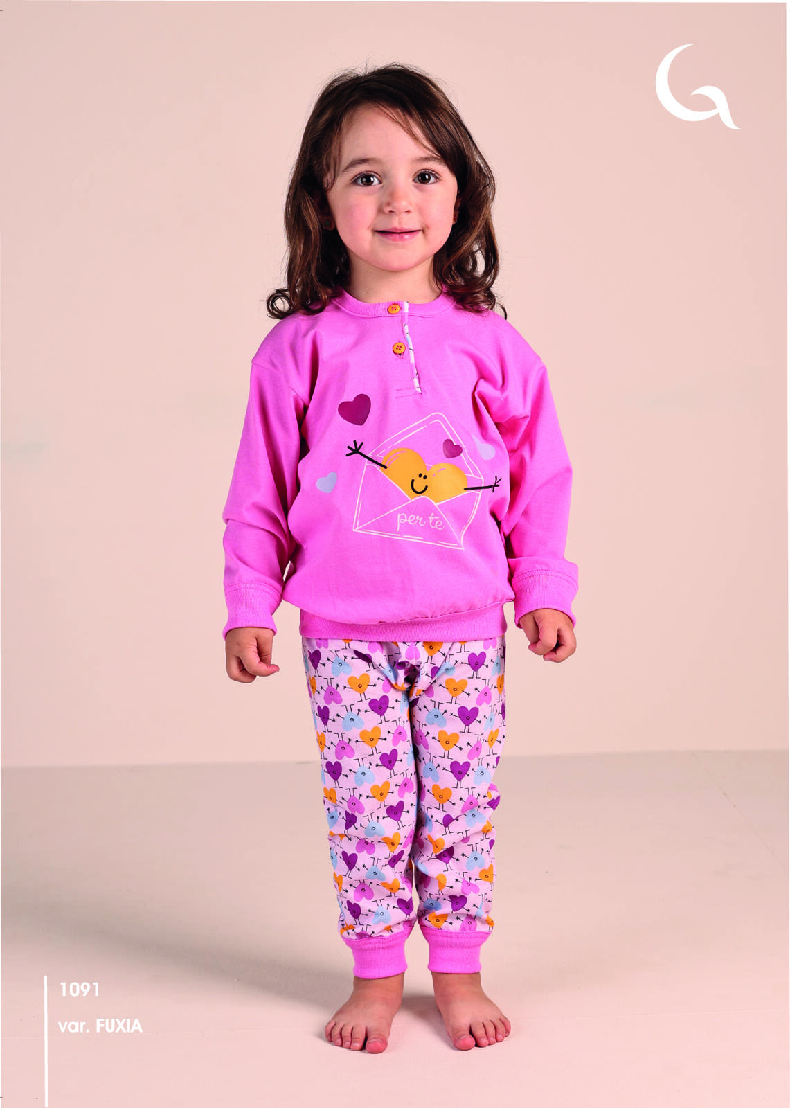 PIGIAMA NEONATA M/L 1091 Tellini S.r.l. Ingrosso Abbigliamento