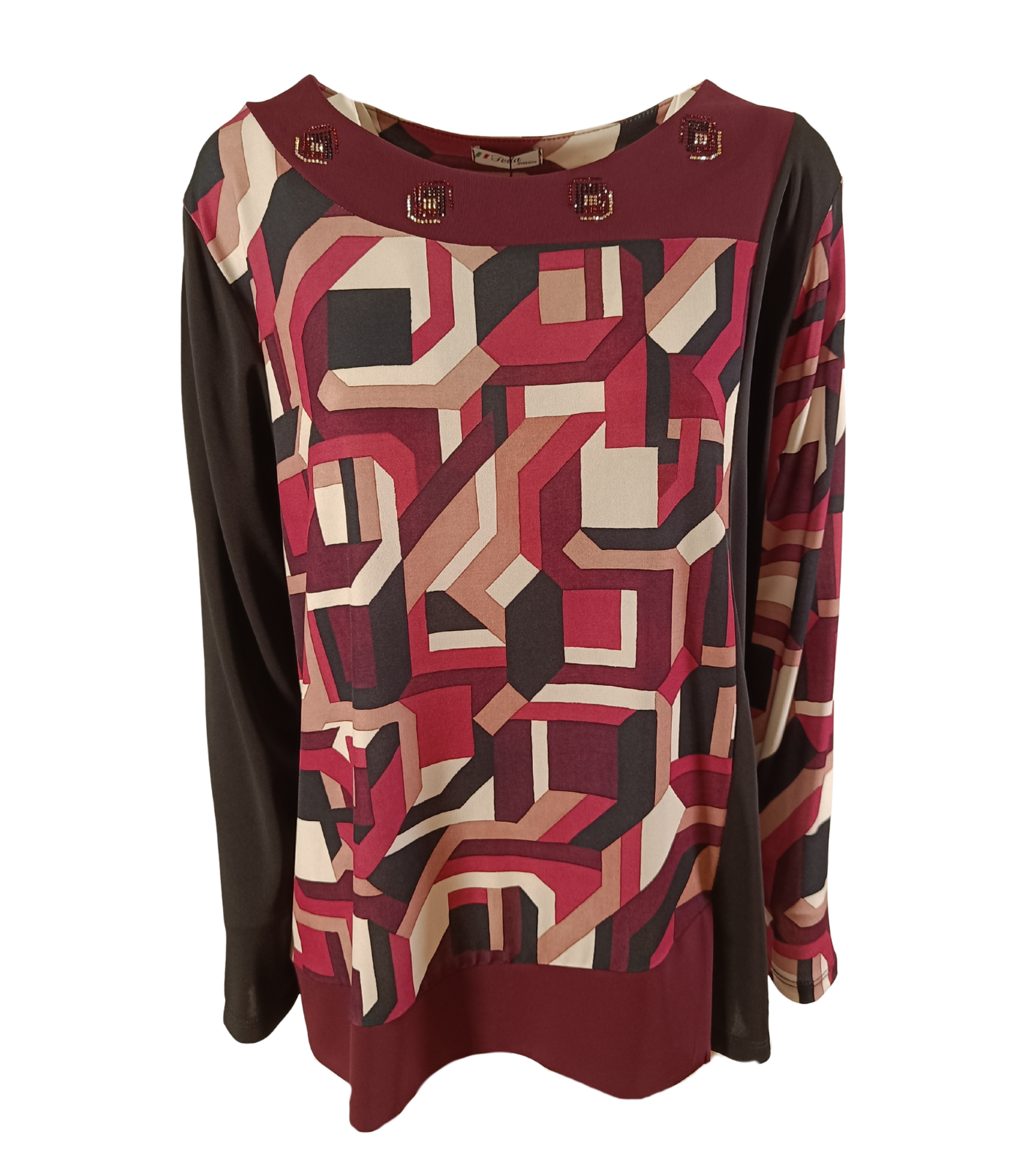 ΓΥΝΑΙΚΕΙΟ ΠΟΥΛΟΒΕΡ ΜΕ ΣΧΗΜΑ M/L 13/25628 Tellini S.R.L. Χονδρική ενδυμασία