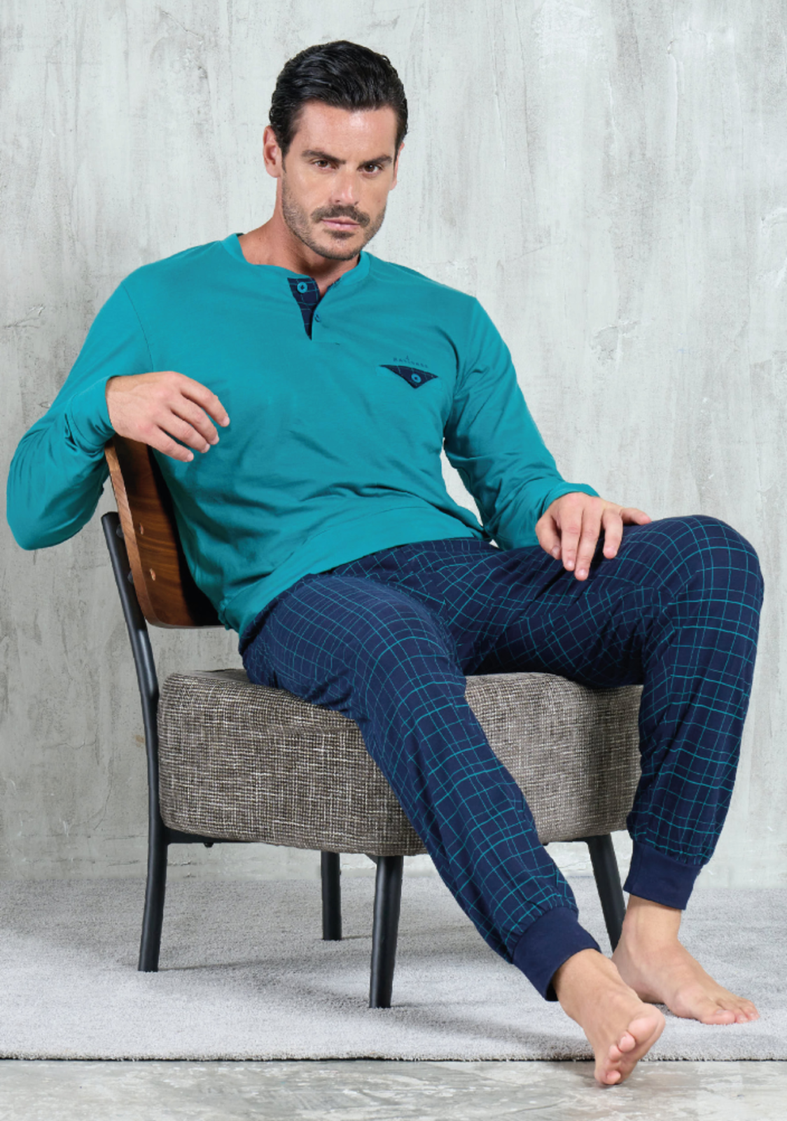 PIGIAMA SERAFINO UOMO M/L 141803 Tellini S.r.l. Ingrosso Abbigliamento