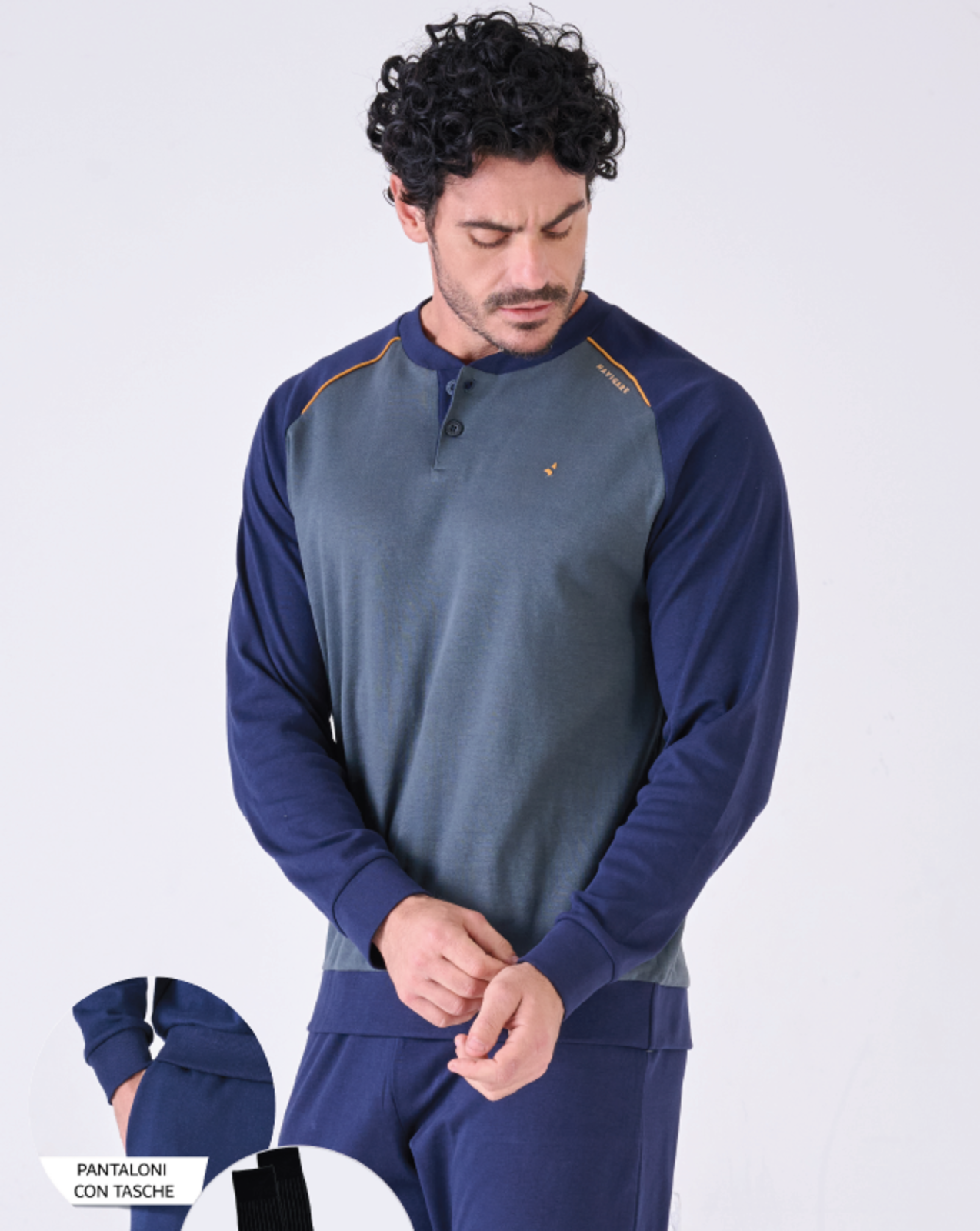 PIGIAMA SERAFINO UOMO M/L 142028 Tellini S.r.l. Ingrosso Abbigliamento