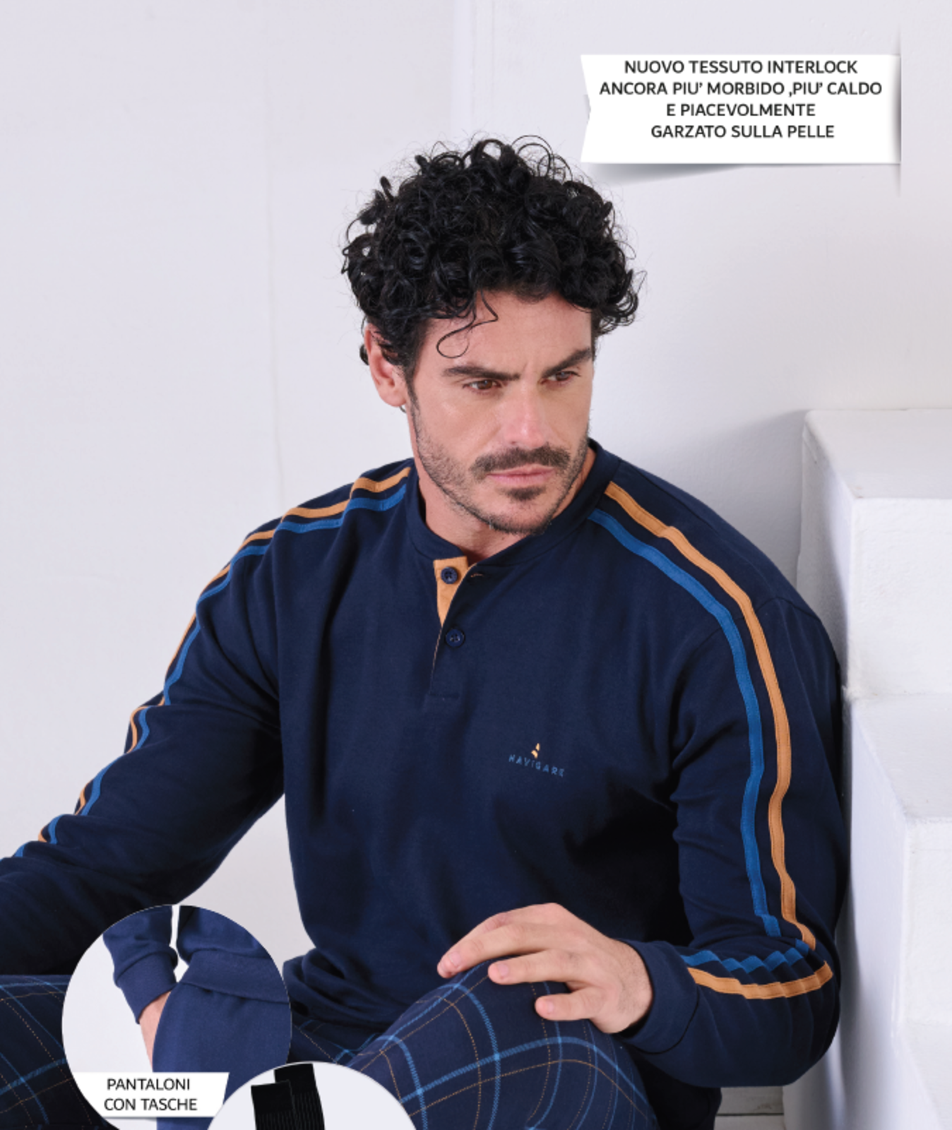 PIGIAMA SERAFINO UOMO M/L 142034 Tellini S.R.L. Großhandelskleidung