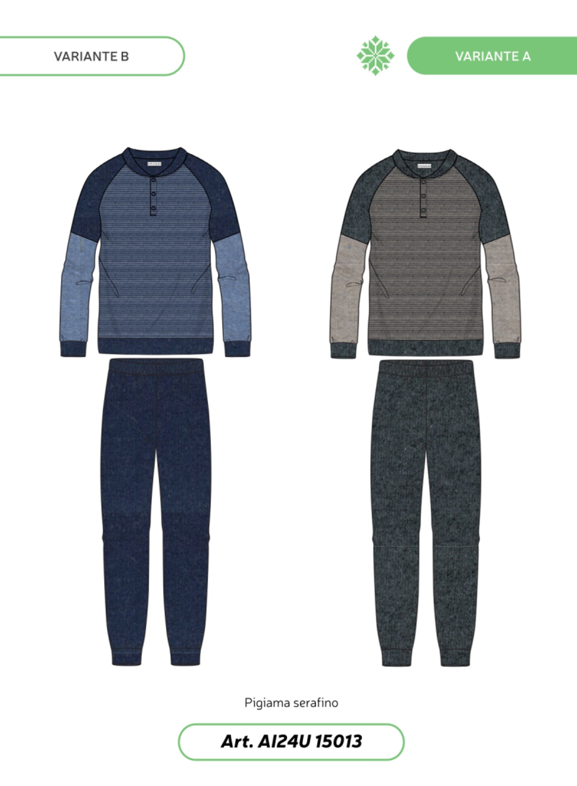PIGIAMA UOMO M/L 24UI15013 Tellini S.r.l. Ingrosso Abbigliamento