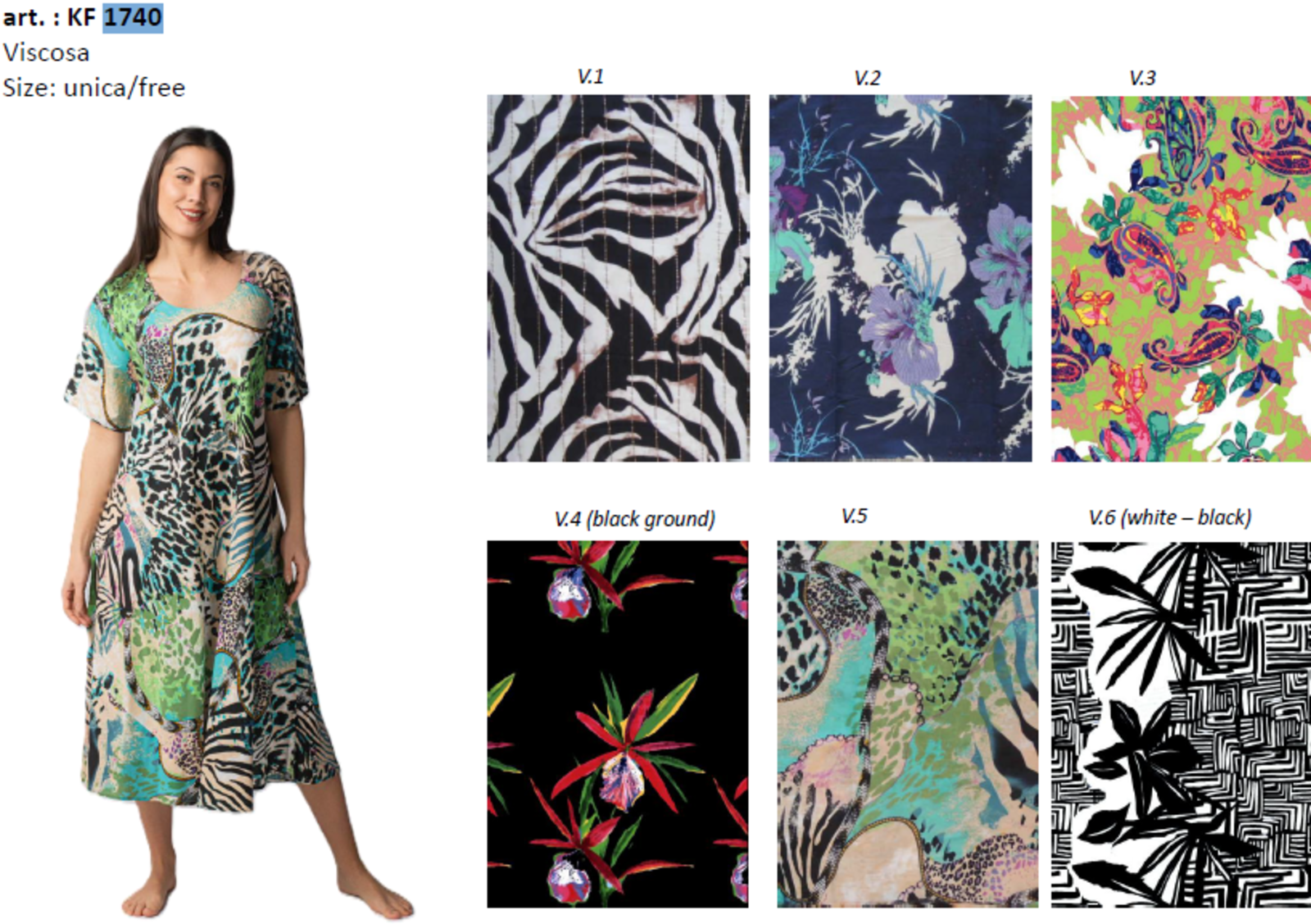 ABITO DONNA M/M KF1740 Tellini S.r.l. Ingrosso Abbigliamento