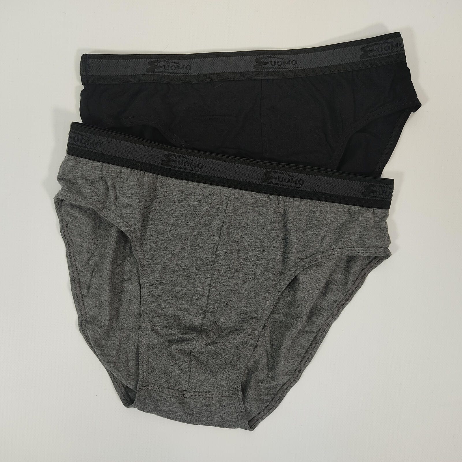 Cotonella Slip Uomo In Cotone Bielastico Con Elastico Parlato – Confezione Da 6, Colori Bianco/Nero/Assortiti - 2