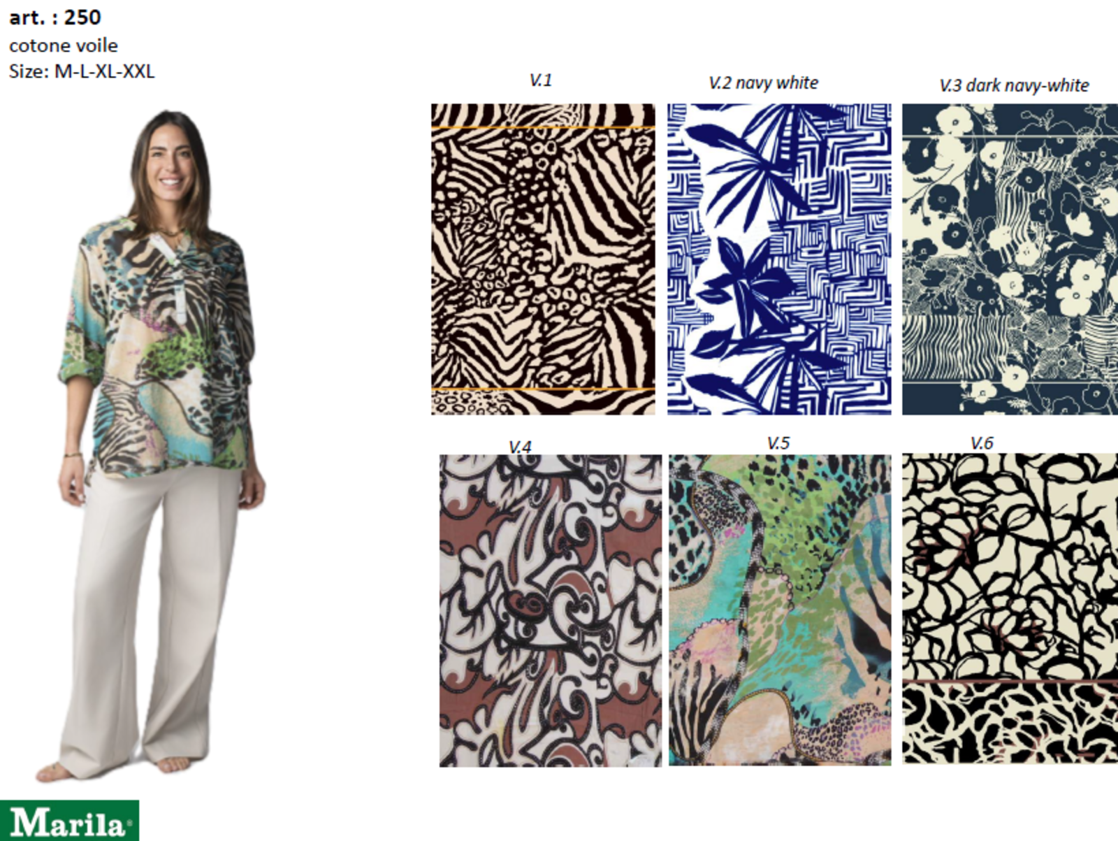 Dámská košile 3/4M 250 Tellini S.R.L. Velkoobchodní oblečení