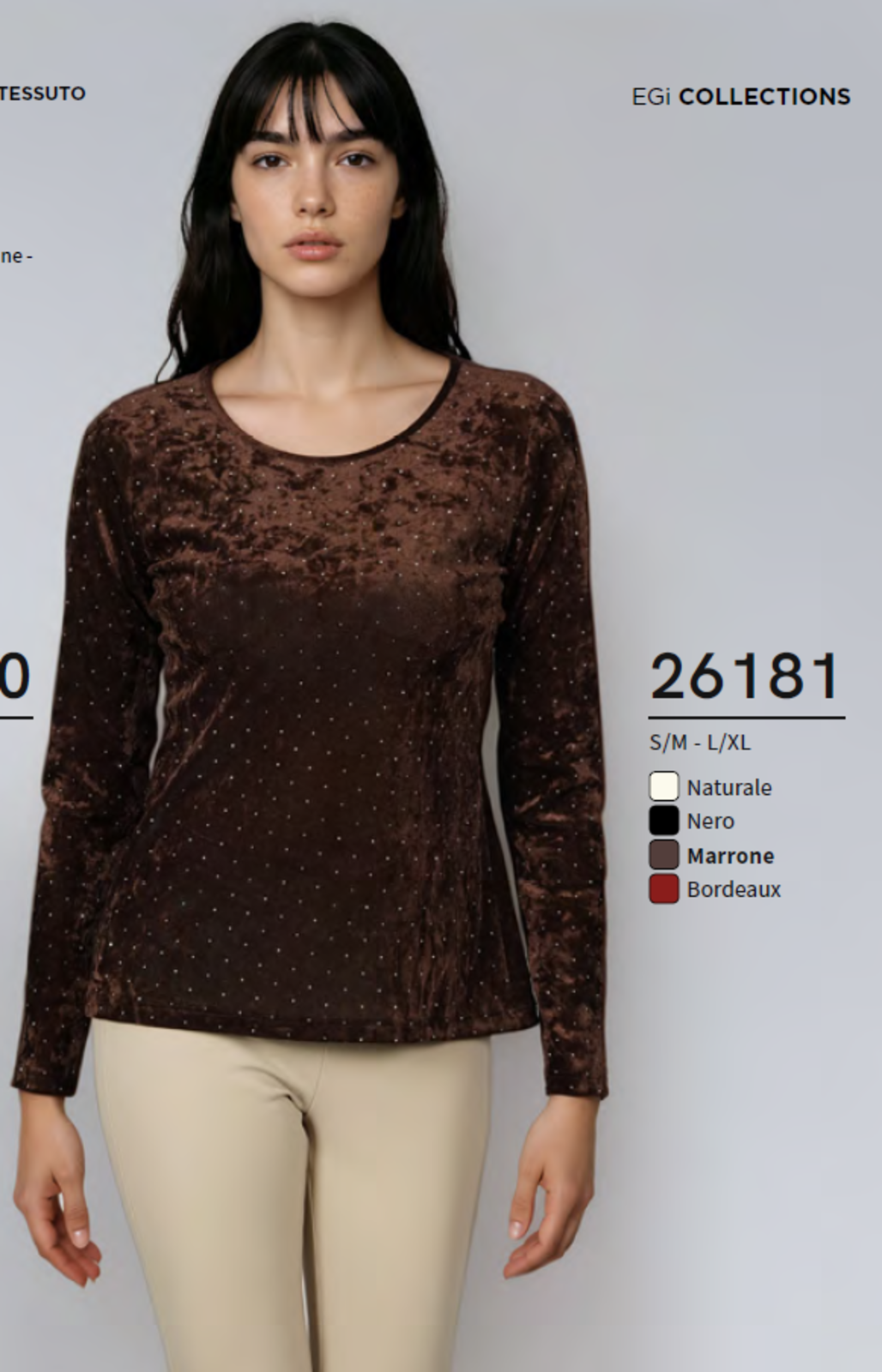 MAGLIA DONNA M/L 26181 Tellini S.r.l. Ingrosso Abbigliamento