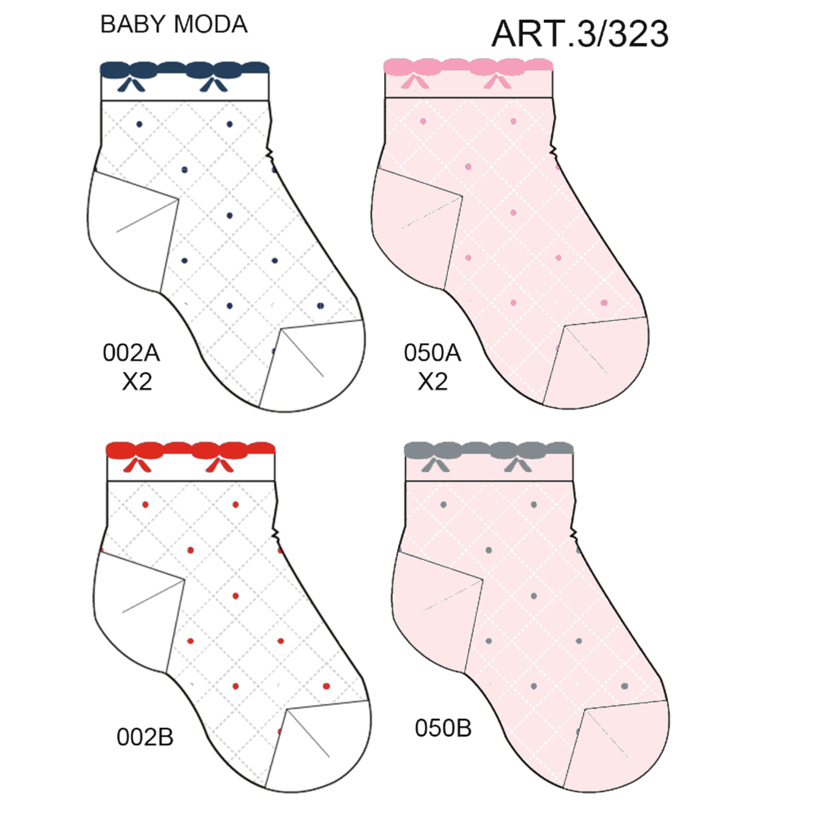 CALZINO CORTO BAMBINA 3/323 Tellini S.r.l. Ingrosso Abbigliamento