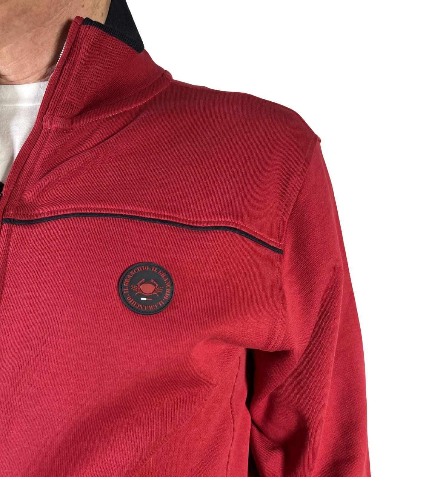 A. Salvarini AS193 Felpa Con Cappuccio Uomo Grigio Scuro XXL - 65% Cotone 35% Poliestere, Tascapane E Dettagli Metallici