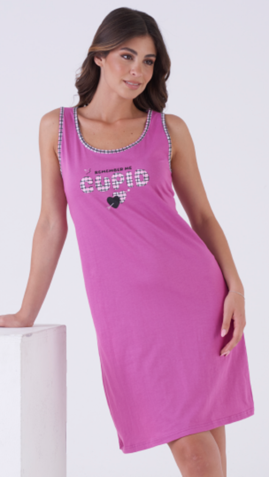 CAMICIA NOTTE DONNA S/L KE0322 Tellini S.r.l. Ingrosso Abbigliamento