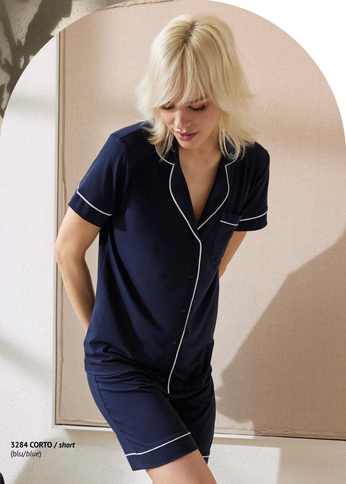 PIGIAMA APERTO DONNA M/M 3284 Tellini S.r.l. Ingrosso Abbigliamento