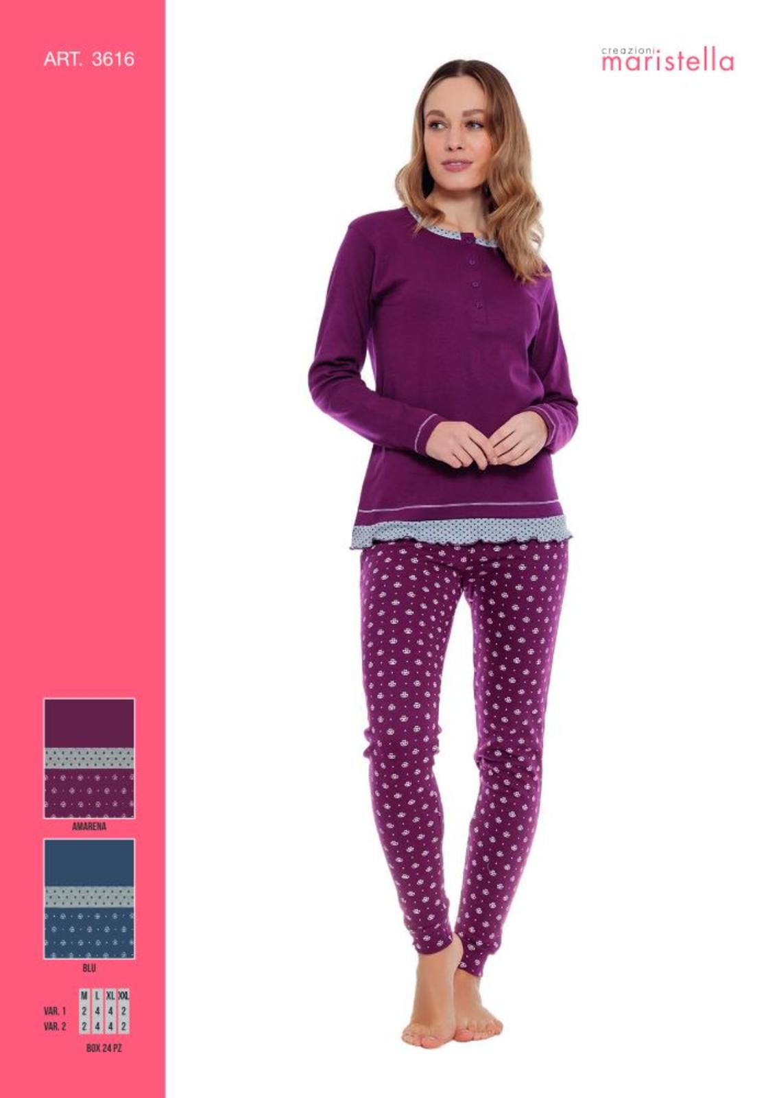 PIGIAMA DONNA M/L 3616 Tellini S.r.l. Ingrosso Abbigliamento