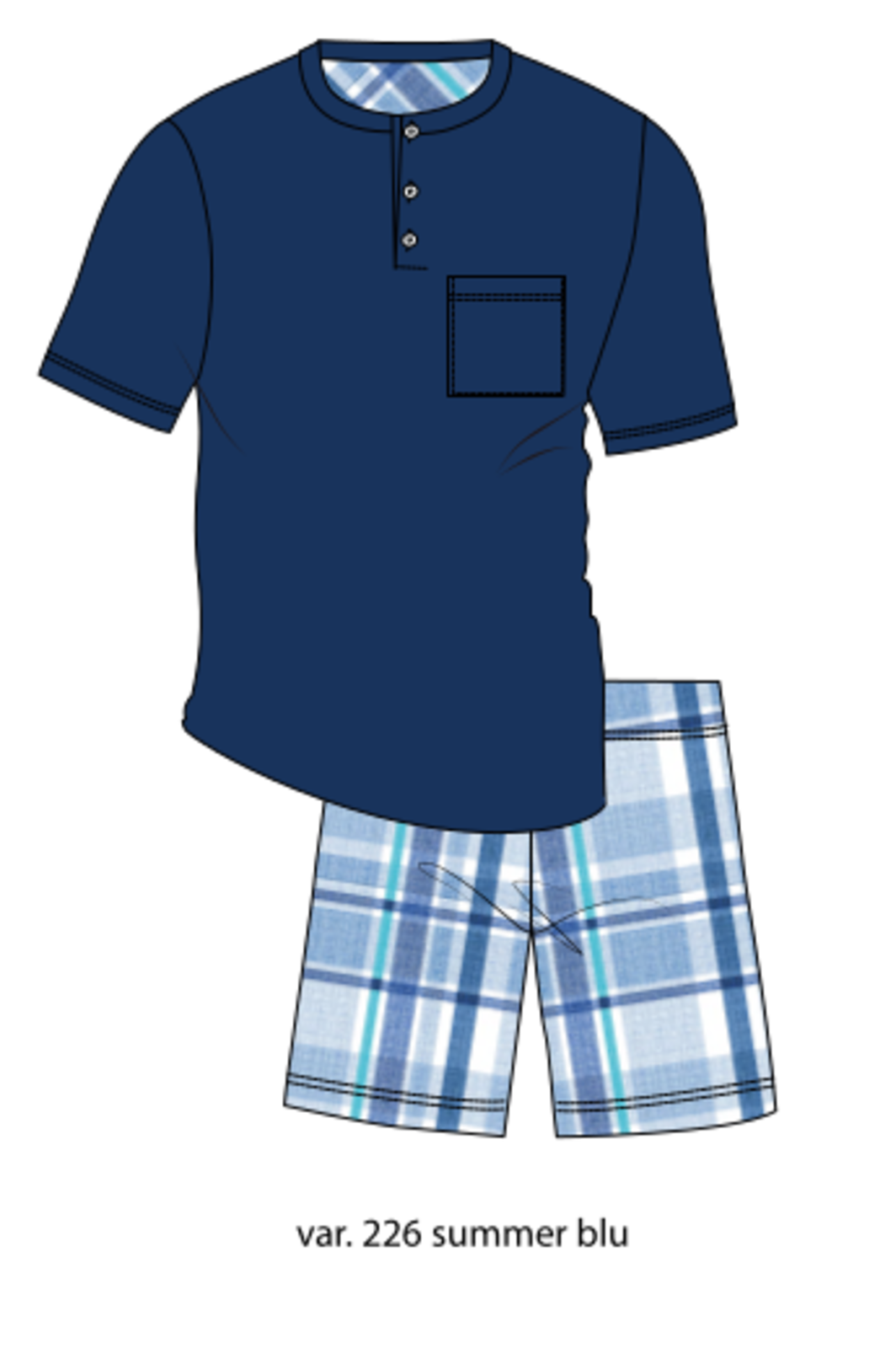 PIGIAMA UOMO M/M 3813 Tellini S.r.l. Ingrosso Abbigliamento