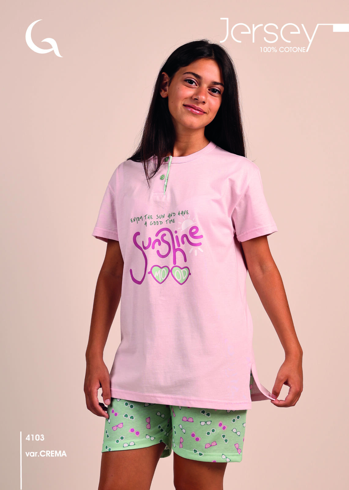 PIGIAMA RAGAZZA M/M 4103 Tellini S.r.l. Ingrosso Abbigliamento