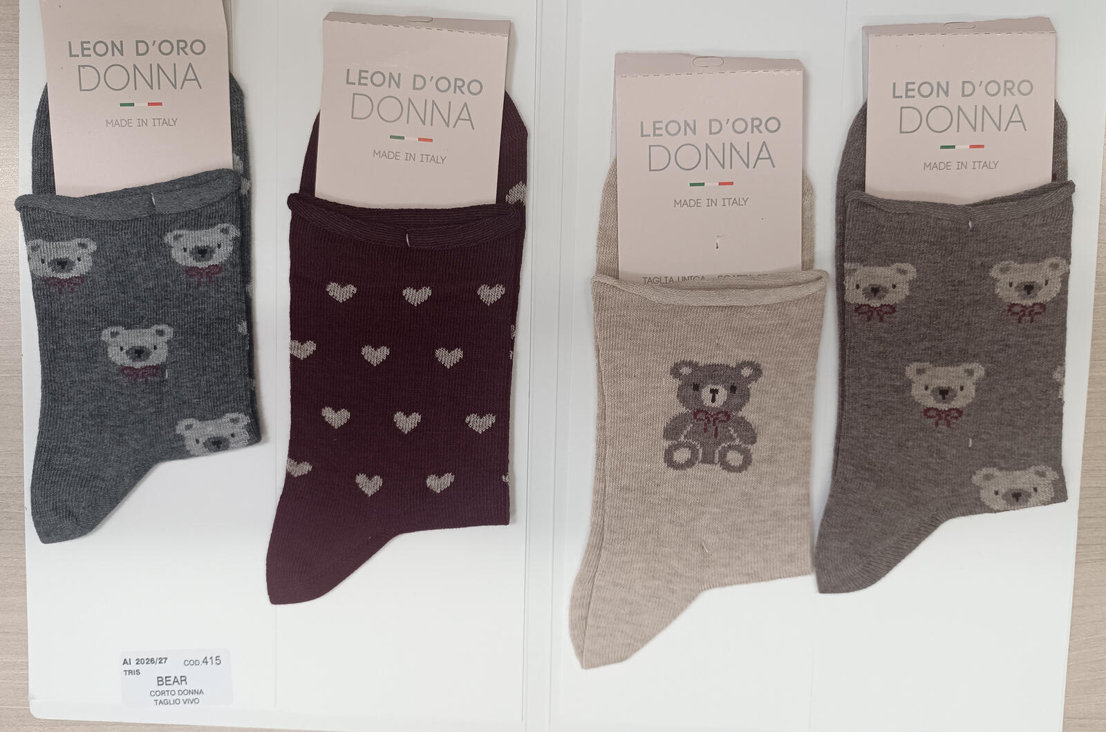 CALZINO CORTO DONNA 415BEAR Tellini S.r.l. Ingrosso Abbigliamento