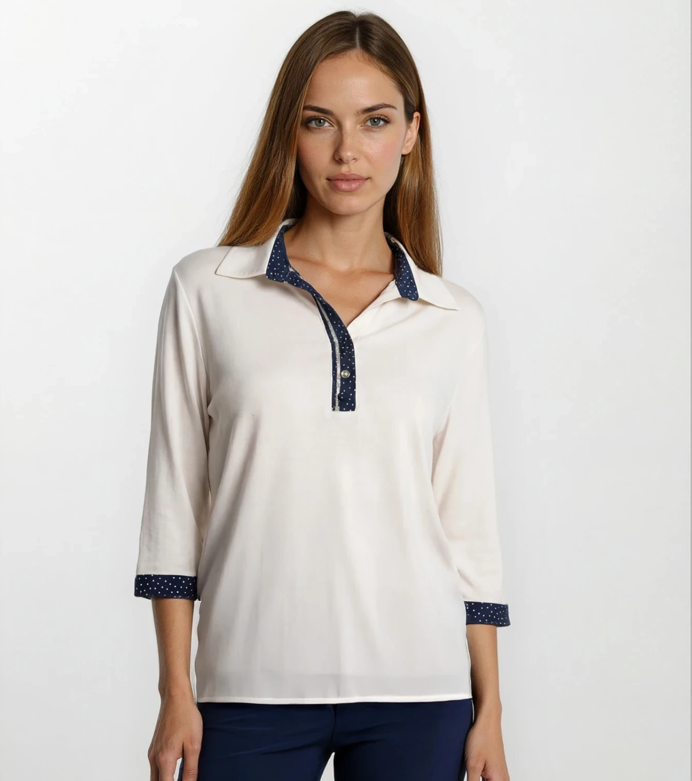 POLO DONNA 3/4M 150141 Tellini S.r.l. Ingrosso Abbigliamento