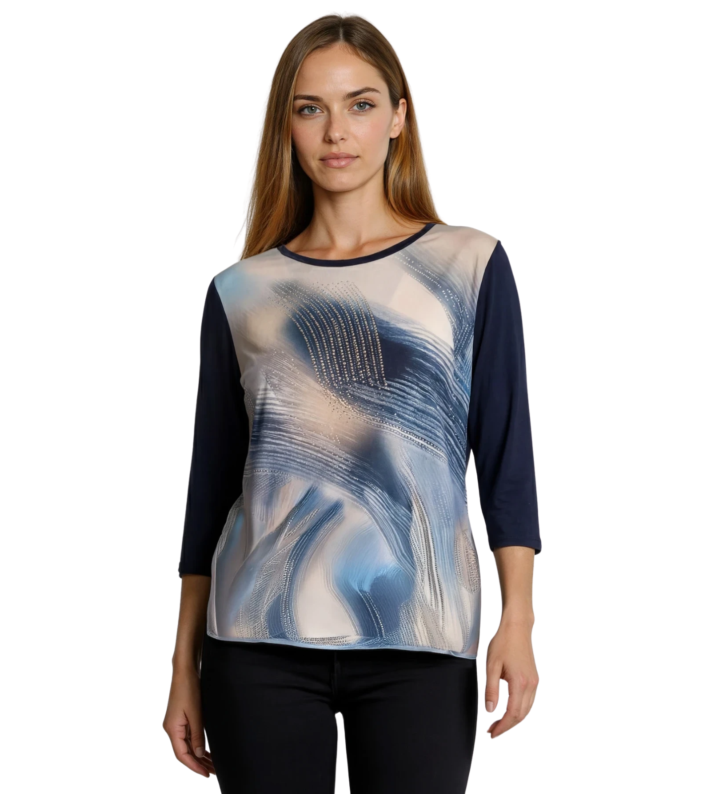 MAGLIA CONFORMATA DONNA 3/4M 13757C Tellini S.r.l. Ingrosso Abbigliamento