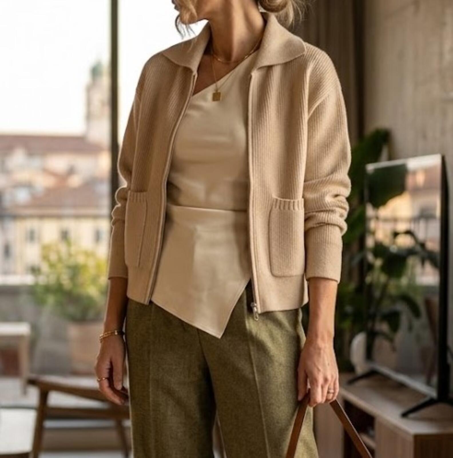 DAMEN-Strickjacke A67546/ED Tellini S.R.L. Großhandelskleidung