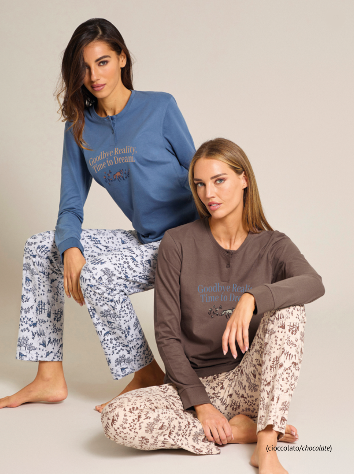 PIGIAMA SERAFINO DONNA M/L 5297 Tellini S.r.l. Ingrosso Abbigliamento