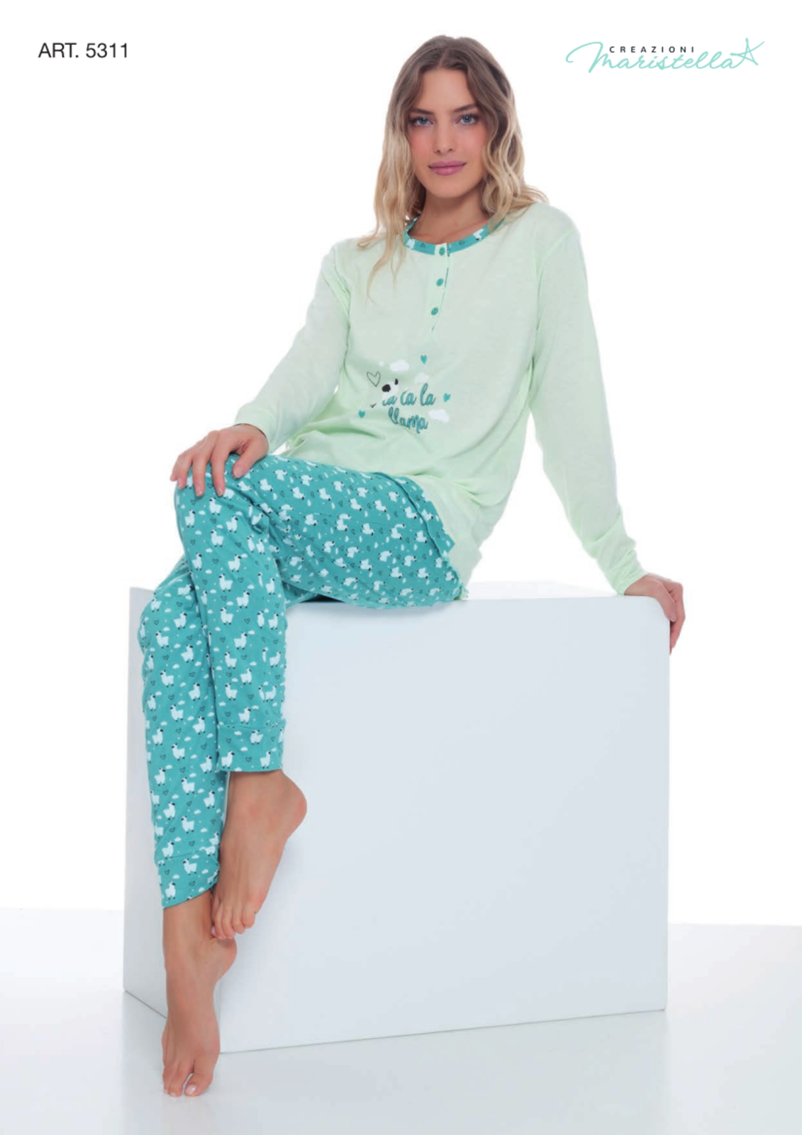 PIGIAMA SERAFINO DONNA M/L 5311 Tellini S.r.l. Ingrosso Abbigliamento