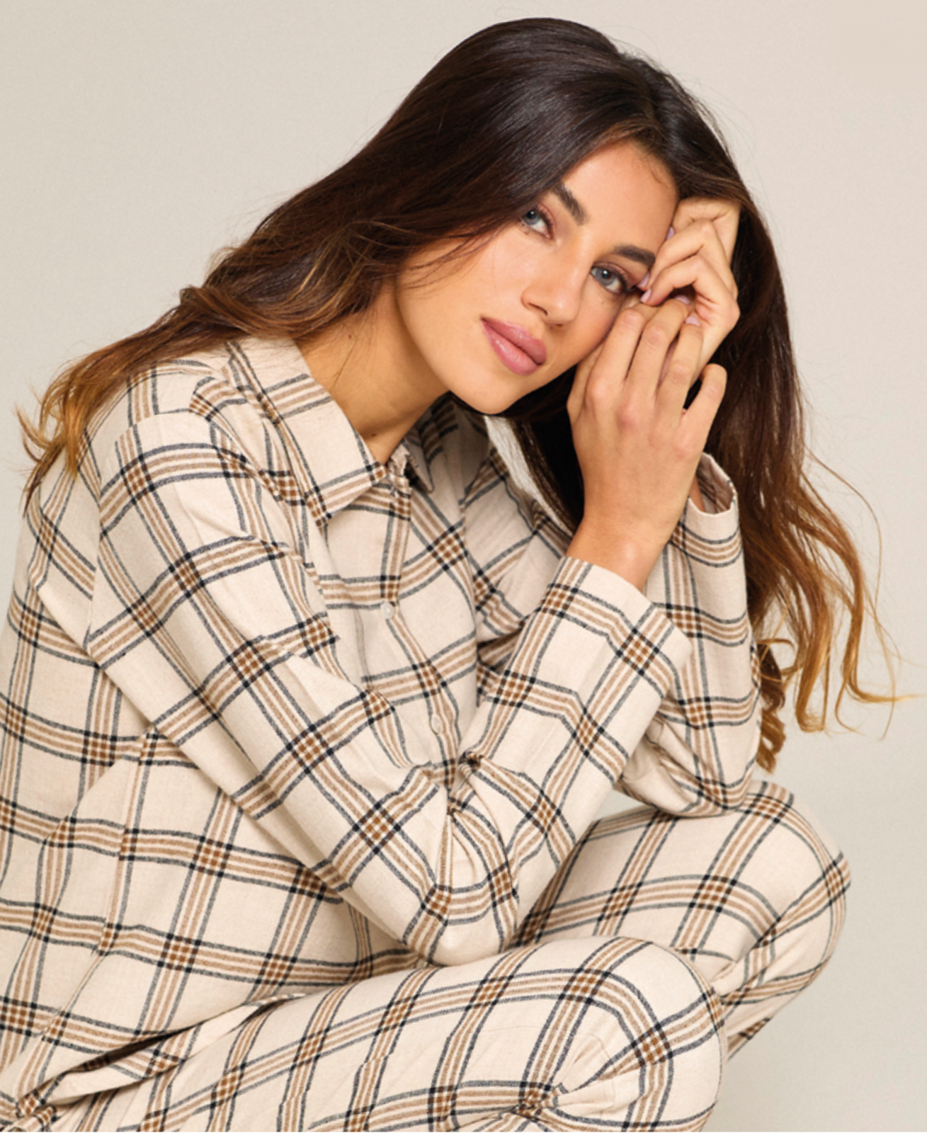 Offener Damenpyjama, Größe M/L, Artikelnummer 5314 Tellini S.R.L. Großhandelskleidung
