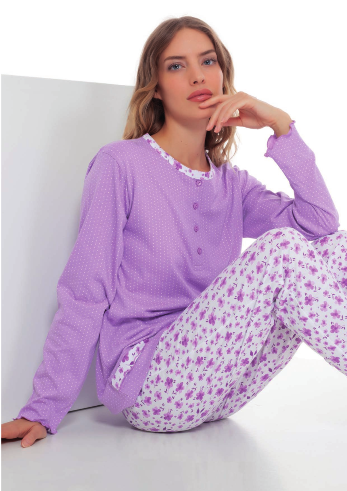 PIGIAMA SERAFINO DONNA M/L 5361 Tellini S.r.l. Ingrosso Abbigliamento