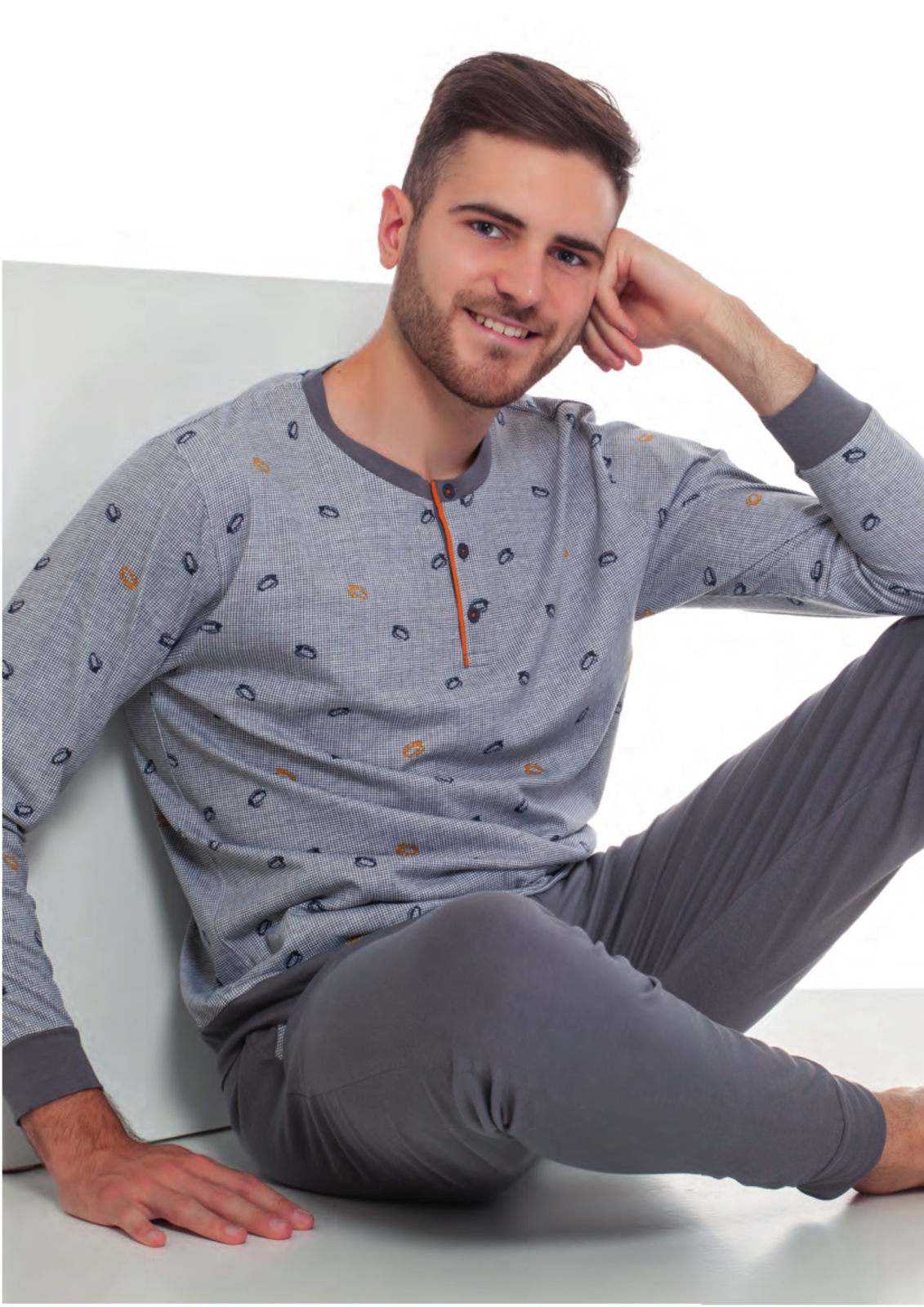 HERREN-SERAFINO-PYJAMAS M/L 5423 Tellini S.R.L. Großhandelskleidung