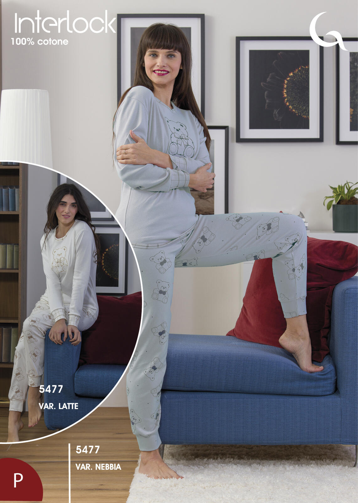 PIGIAMA DONNA M/L 5477 Tellini S.R.L. Velkoobchodní oblečení