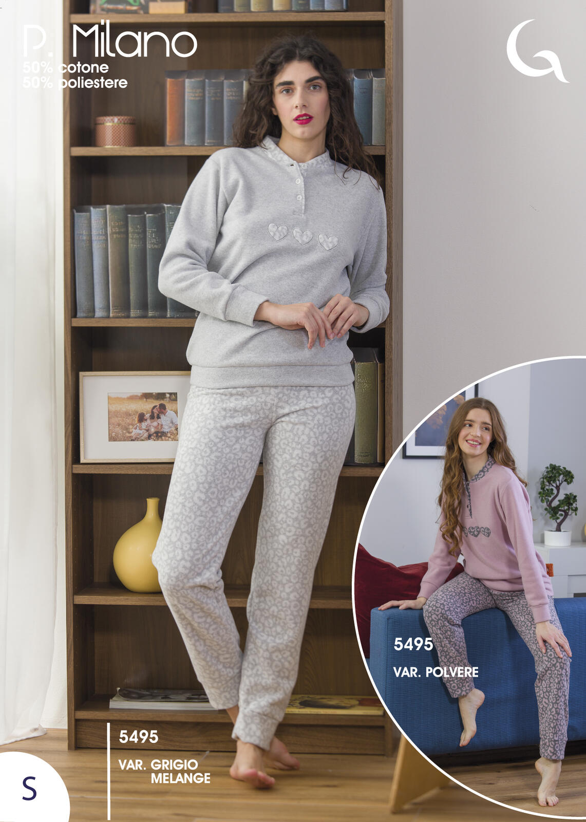 PIGIAMA DONNA M/L 5495 Tellini S.r.l. Ingrosso Abbigliamento