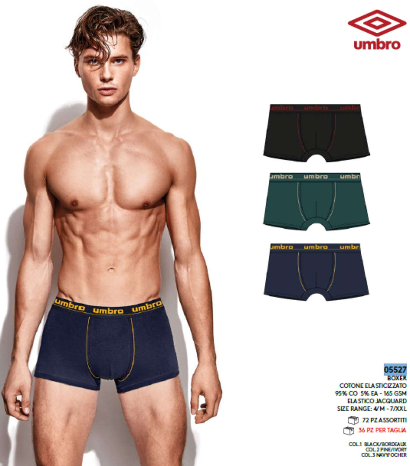 BOXER UOMO 5527 Tellini S.r.l. Ingrosso Abbigliamento