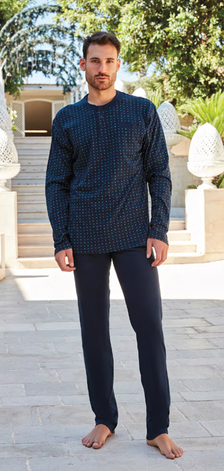 PÁNSKÉ PYŽAMO M/L NPA562 Tellini S.R.L. Velkoobchodní oblečení