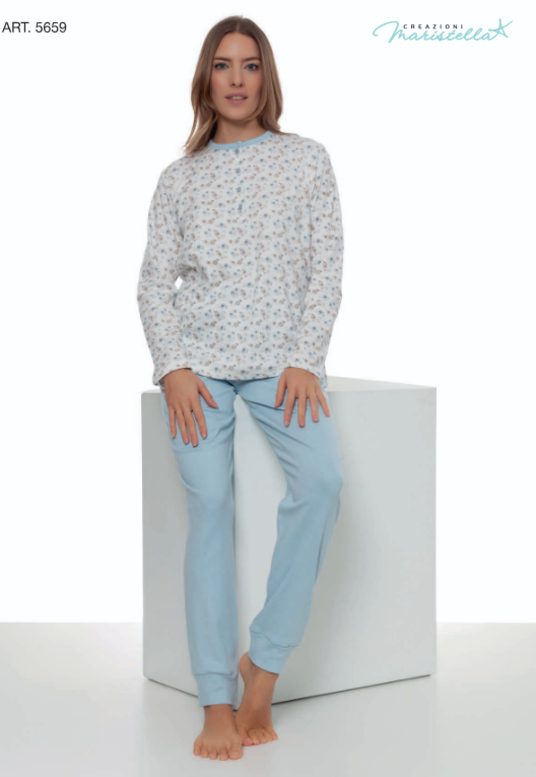 PIGIAMA SERAFINO DONNA M/L 5659 Tellini S.r.l. Ingrosso Abbigliamento