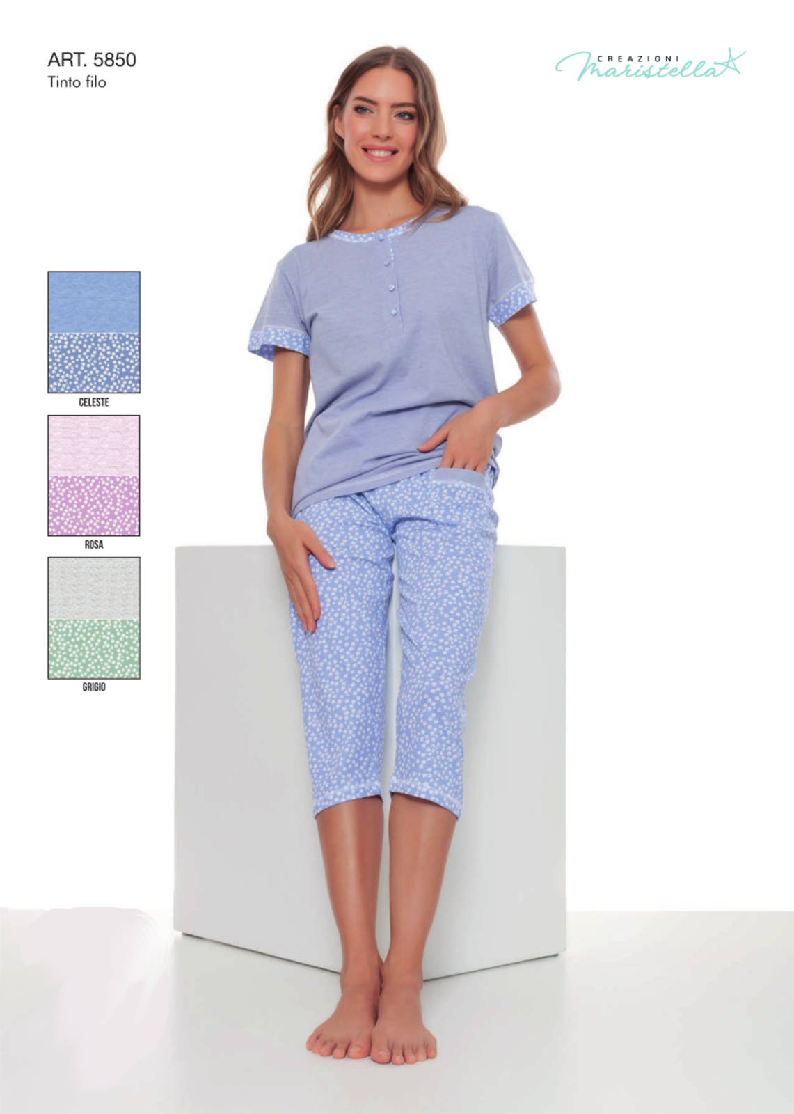 PIGIAMA DONNA M/M 5850 Tellini S.r.l. Ingrosso Abbigliamento