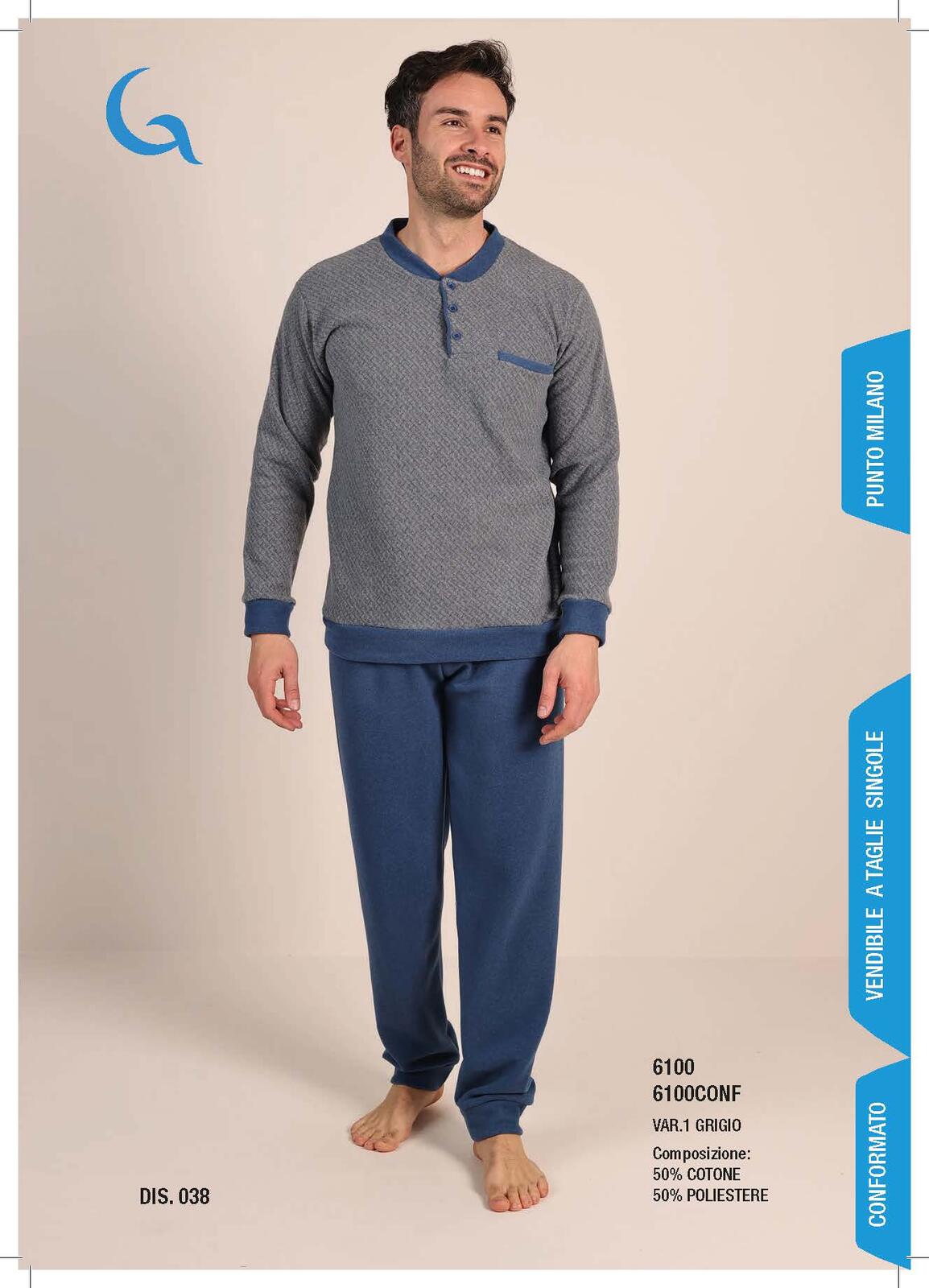 PIGIAMA CONFORMATO UOMO M/L 6100 Tellini S.r.l. Ingrosso Abbigliamento