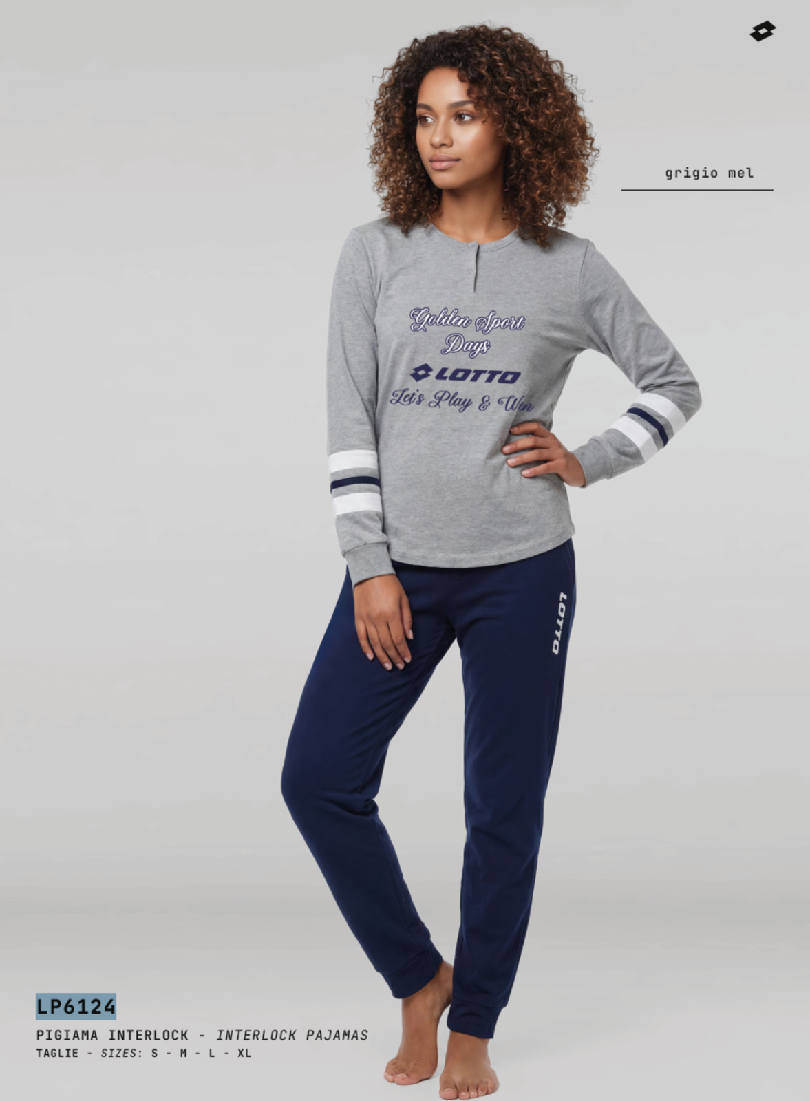 PIGIAMA SERAFINO DONNA M/L LP6124 Tellini S.r.l. Ingrosso Abbigliamento