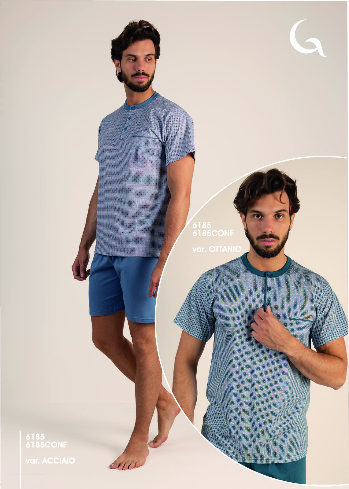 PIGIAMA UOMO M/M 6185 Tellini S.r.l. Ingrosso Abbigliamento