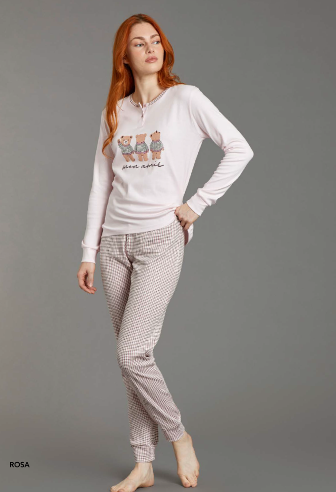 DAMENPYJAMAS M/L EP6298 Tellini S.R.L. Großhandelskleidung