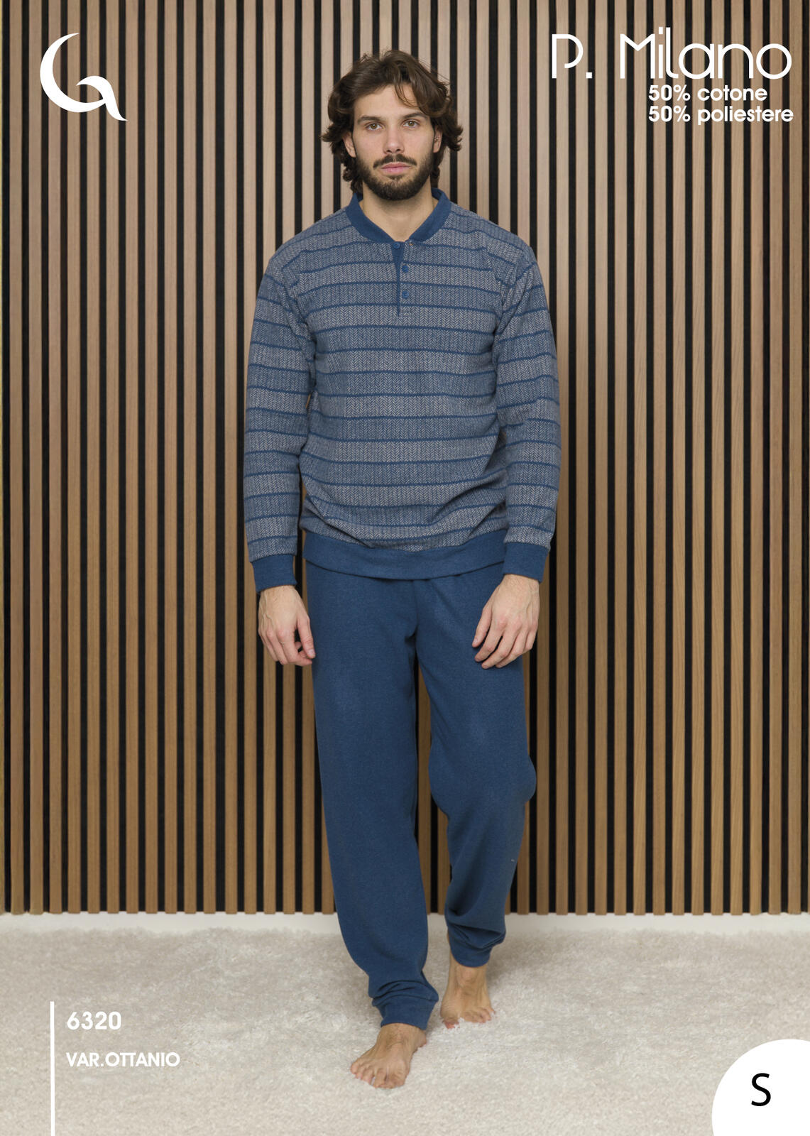 PIGIAMA UOMO M/L 6320 Tellini S.r.l. Ingrosso Abbigliamento