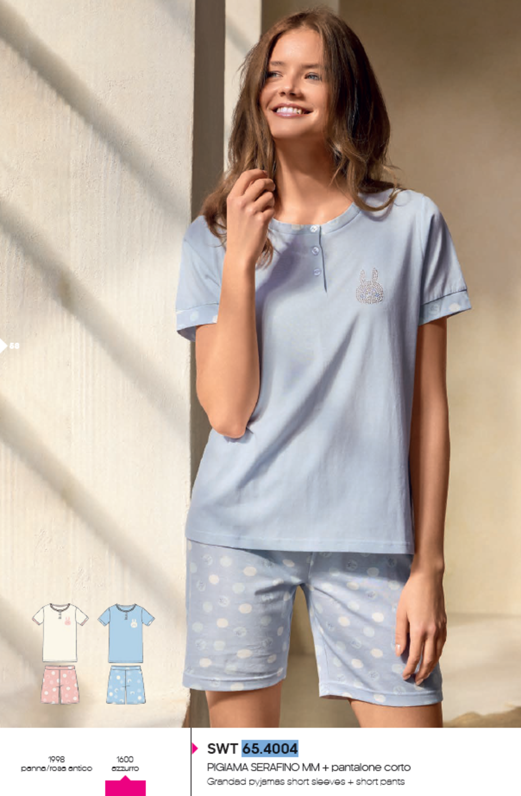 PIGIAMA SERAFINO DONNA M/M 654004 Tellini S.R.L. Veleprodajna odjeća