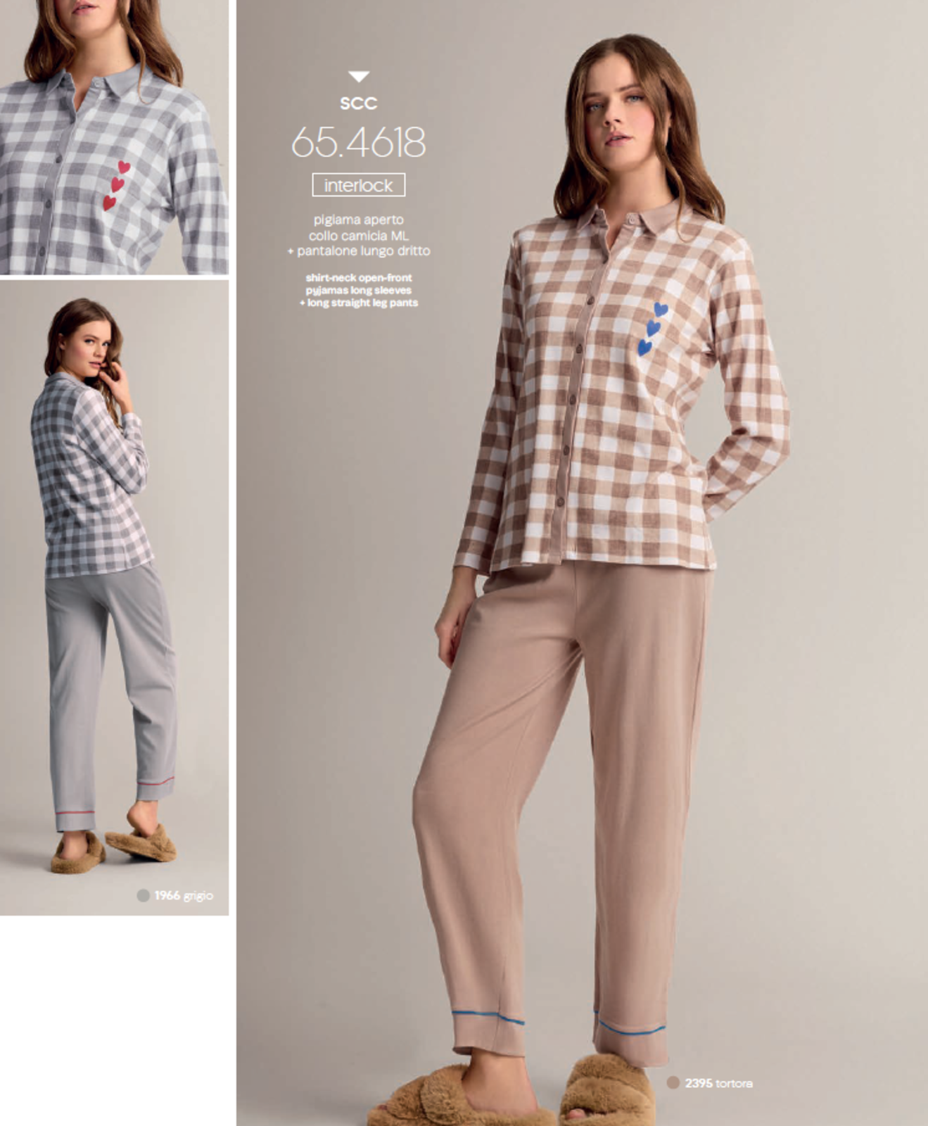 PIGIAMA APERTO DONNA M/L 654618 Tellini S.r.l. Ingrosso Abbigliamento