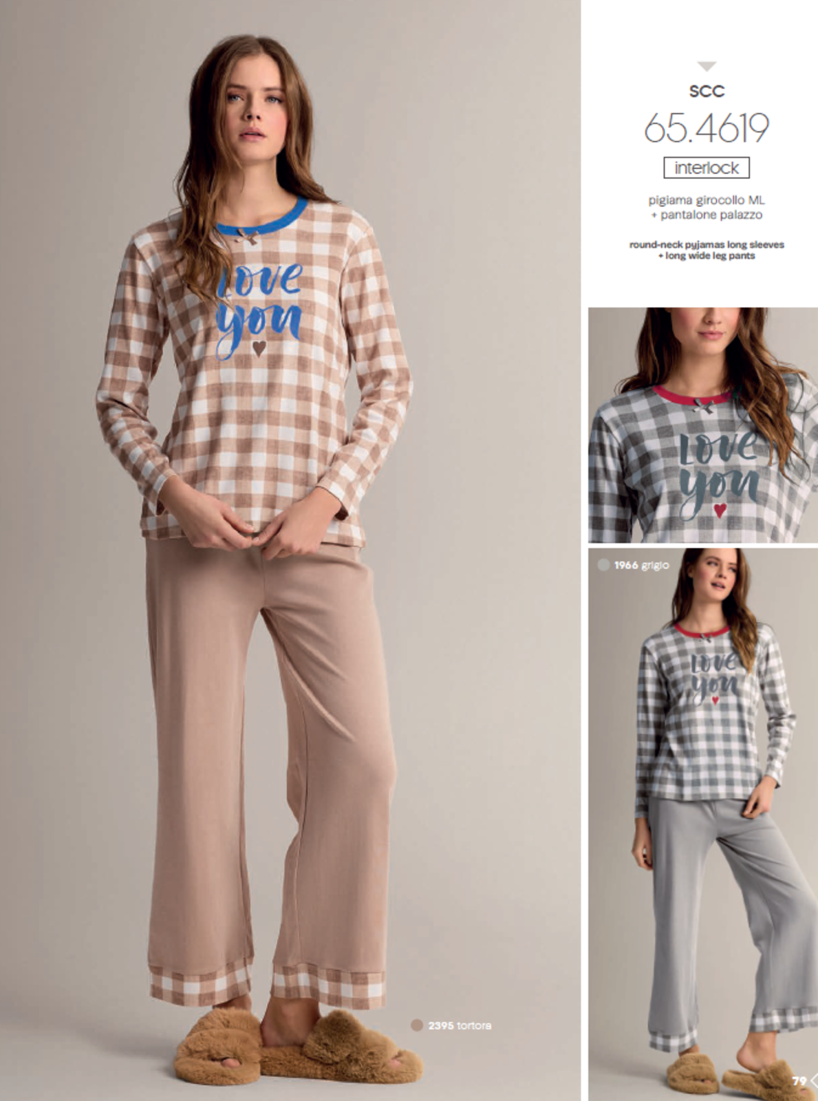 PIGIAMA DONNA M/L 654619 Tellini S.r.l. Ingrosso Abbigliamento