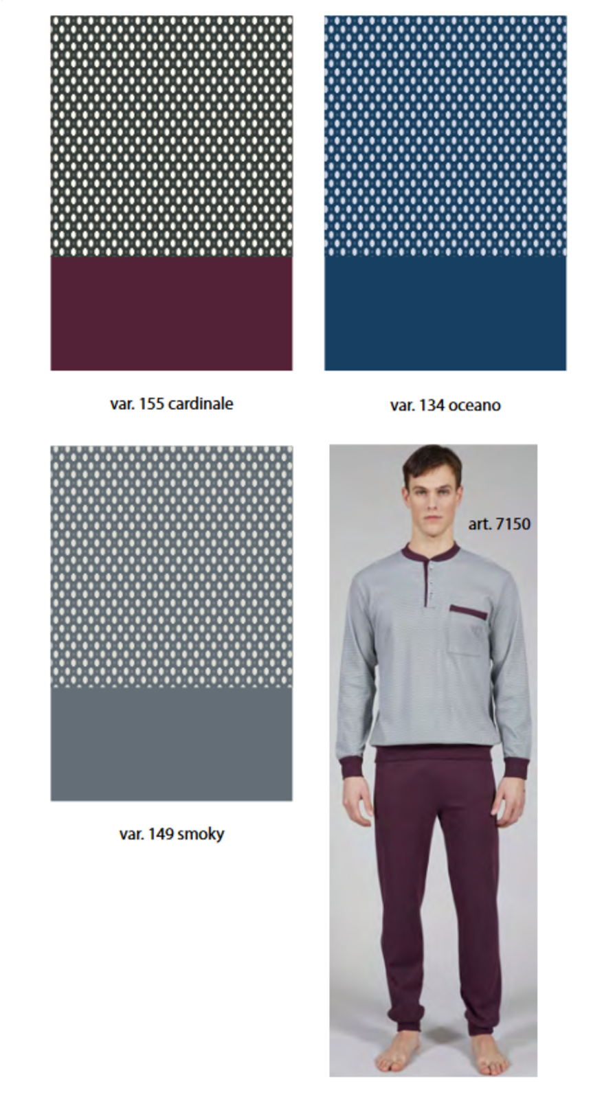 PIGIAMA SERAFINO UOMO M/L 7150 Tellini S.r.l. Ingrosso Abbigliamento