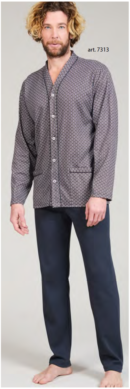 PIGIAMA APERTO UOMO M/L 7313 Tellini S.R.L. Velkoobchodní oblečení