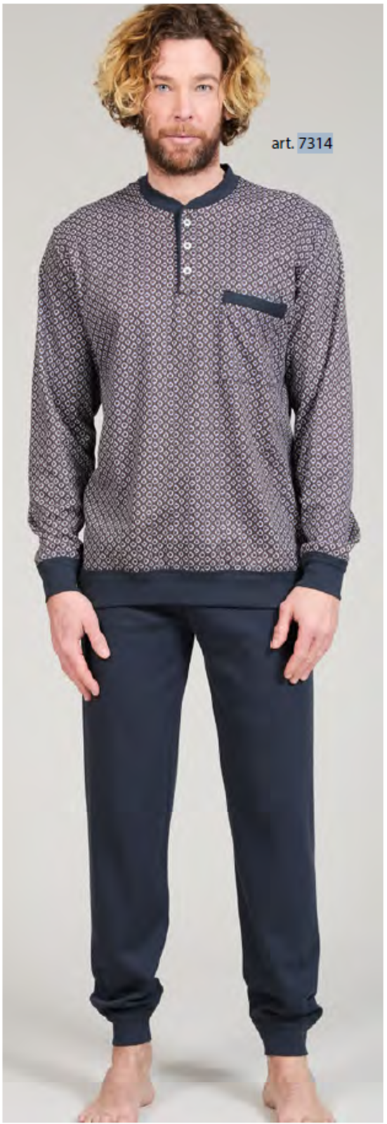 PIGIAMA SERAFINO UOMO M/L 7314 58/60 Tellini S.R.L. Velkoobchodní oblečení