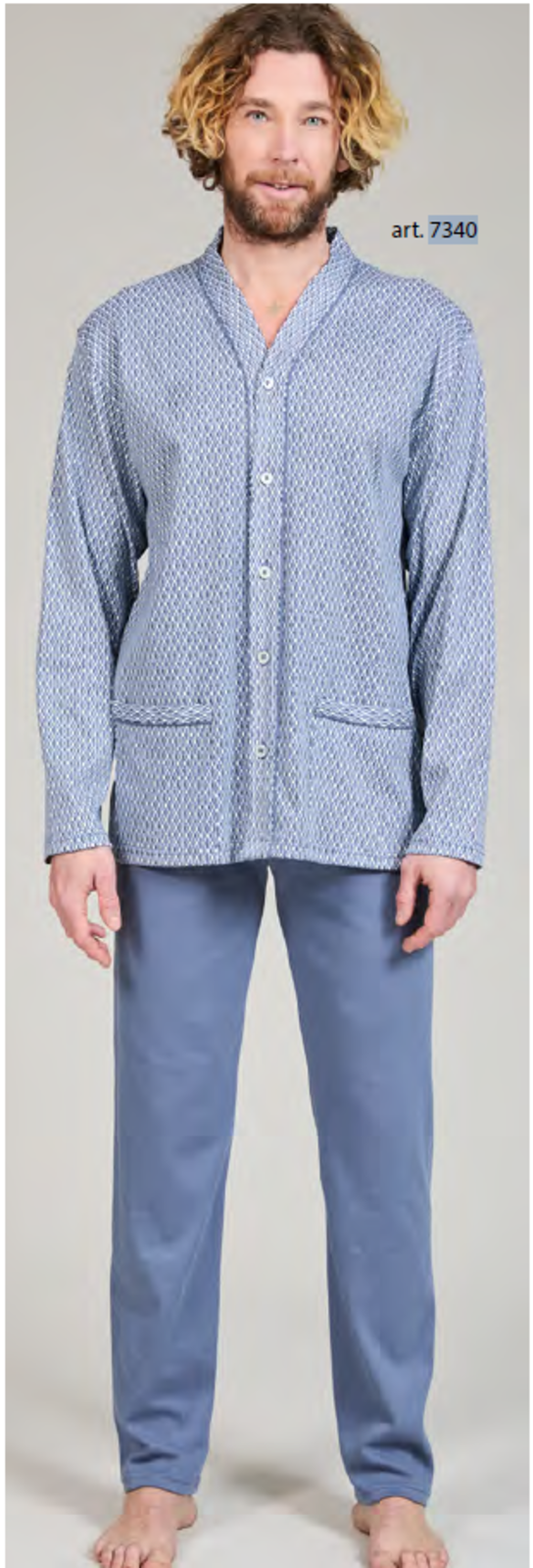 PIGIAMA APERTO UOMO M/L 7340 Tellini S.R.L. Velkoobchodní oblečení