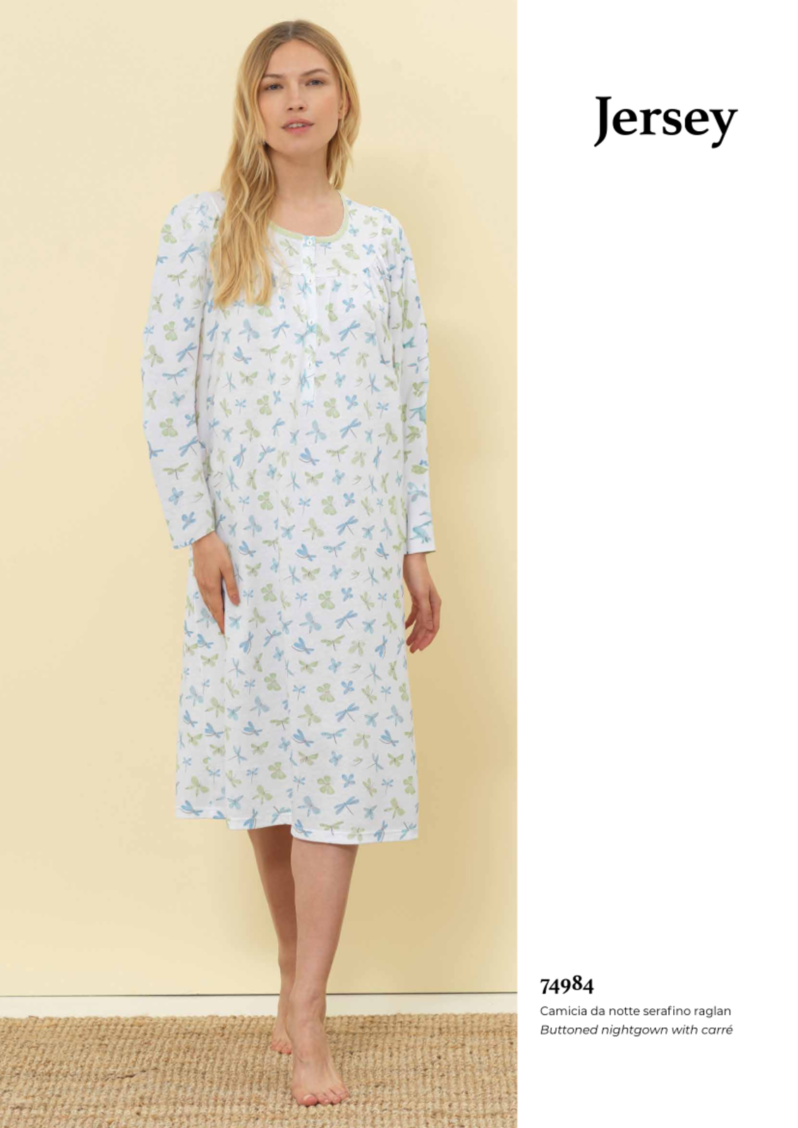 CAMICIA NOTTE SERAFINO DONNA M/L LQ174984 Tellini S.r.l. Ingrosso Abbigliamento