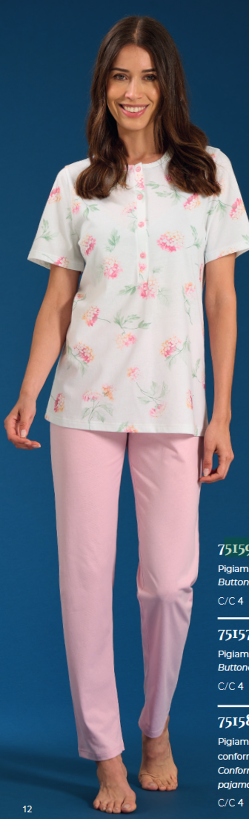 PIGIAMA SERAFINO DONNA M/M LR175159 Tellini S.r.l. Ingrosso Abbigliamento
