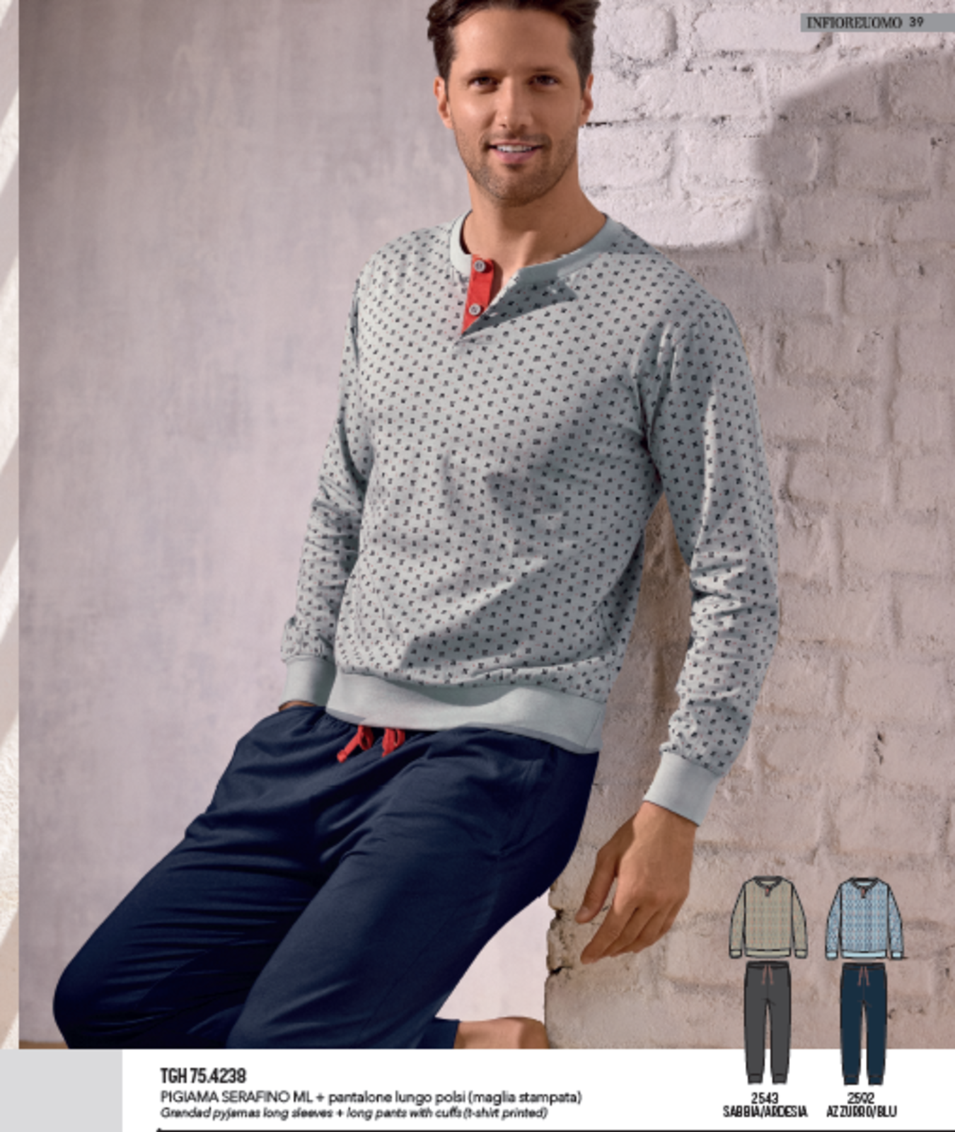 MUŠKA SERAFINO PIDŽAMA M/L 754238 Tellini S.R.L. Veleprodajna odjeća