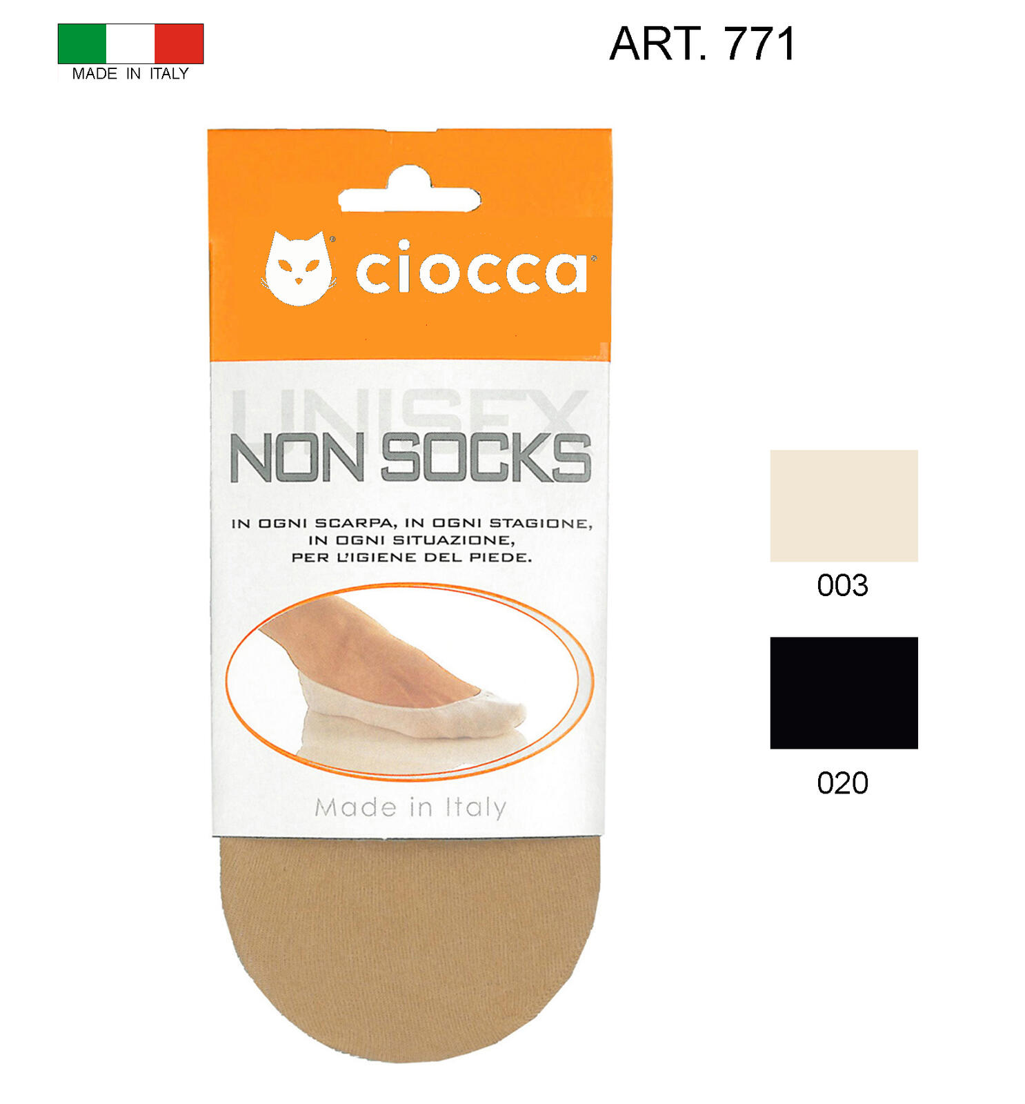 Chaussons D'intérieur Invisibles Fantaisie Ciocca – Taille 39/42 – Neufs Avec étiquettes